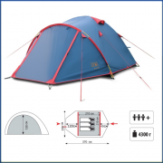 Палатка SOL SLT-007 CAMP 3